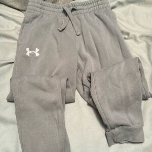 Boys under armour joggers, mint green, size small
